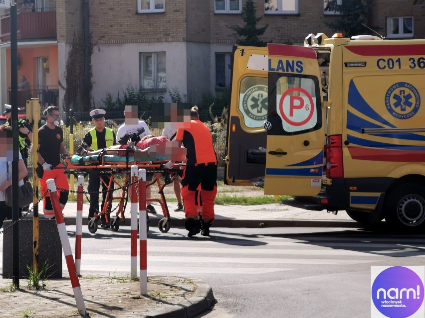 34-latek skręcając w ulicę Starodębską potrącił 40-letnią...