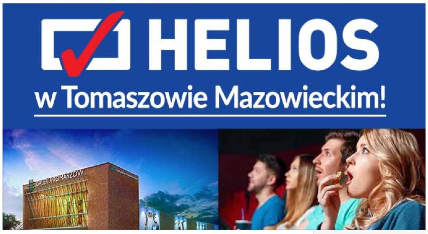 Kino Helios w Tomaszowie Maz. Wielkie otwarcie 27 października. Na początek obejrzymy m.in. "Wołyń"