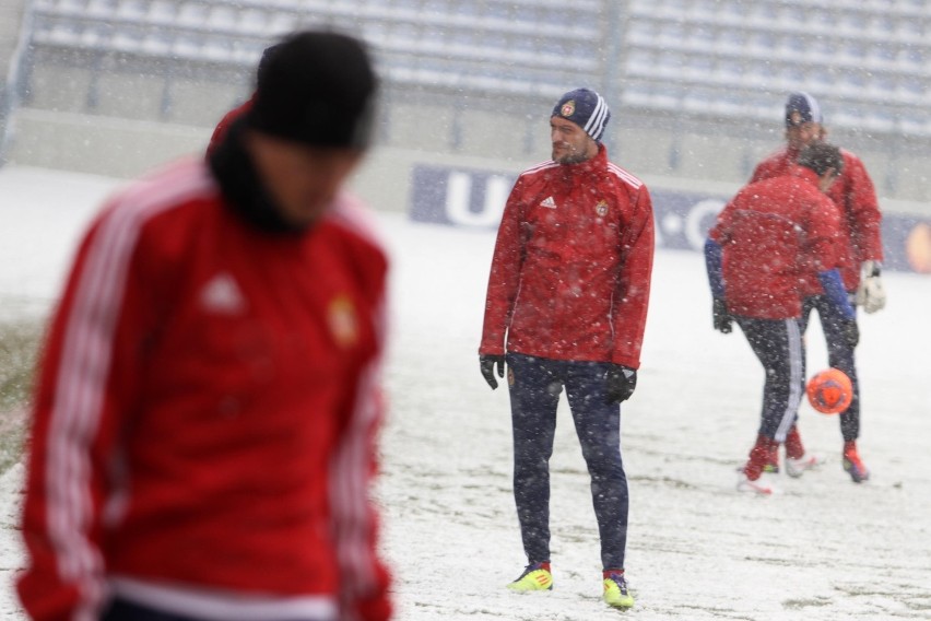 Wisła Kraków - Standard Liege: trening &quot;Białej Gwiazdy&quot; [ZDJĘCIA]