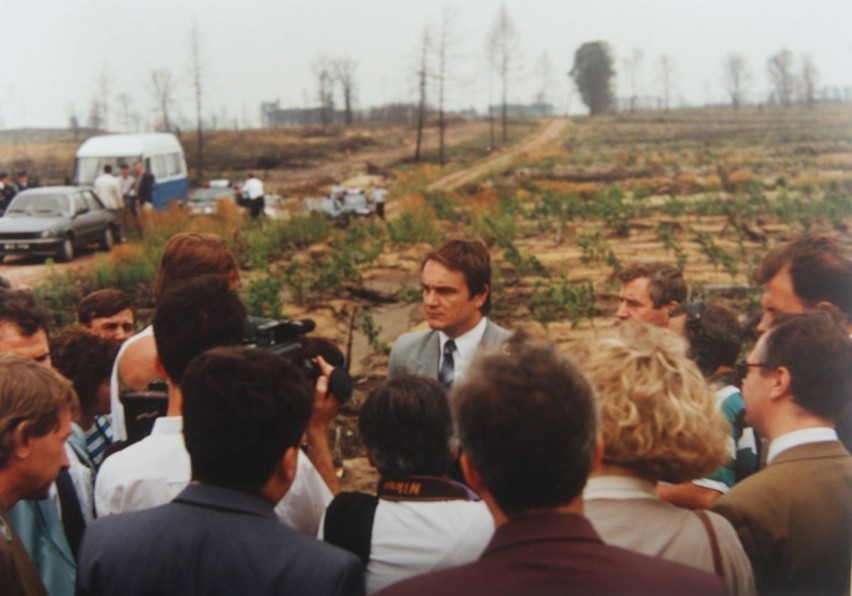 Pożar lasu w Kuźni Raciborskiej 1992