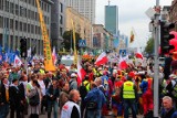Apogeum protestów związkowców. Prawie 100 tys. ludzi na ulicach Warszawy [nowe zdjęcia]