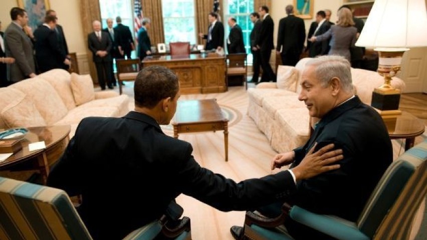 Prezydent Barack Obama i premier Benjamin Netanjahu.