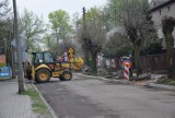 Trwa przebudowa ulicy Daszyńskiego w Zawierciu FOTO