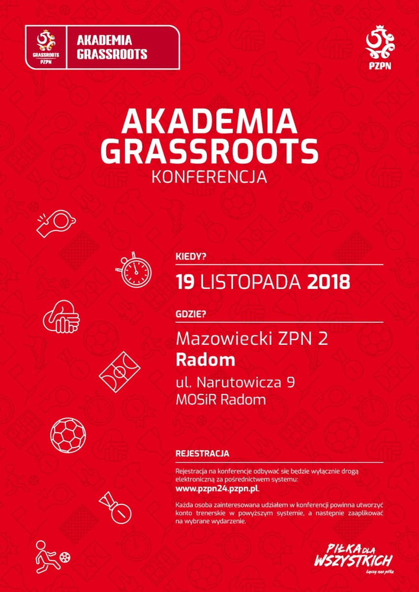 W Mazowieckiem odbędzie się „Akademia Grassroots” – bezpłatna konferencja o szkoleniu dzieci i młodzieży 