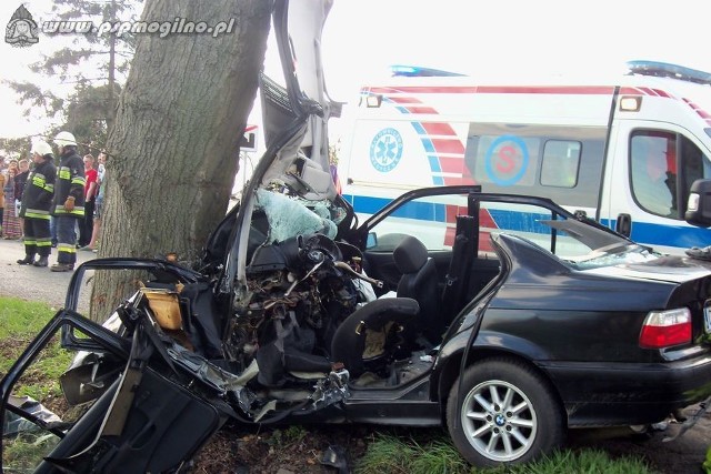 st. ogn. Mariusz Madyjewski zadysponował do zdarzenia zastępy: GBA 2,5/16 (JRG Mogilno) i SLRt Ford Transit (OSP Dąbrowa/KSRG).