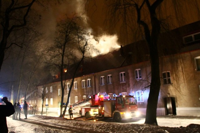 Pożar kamienicy przy ul. Zbocze