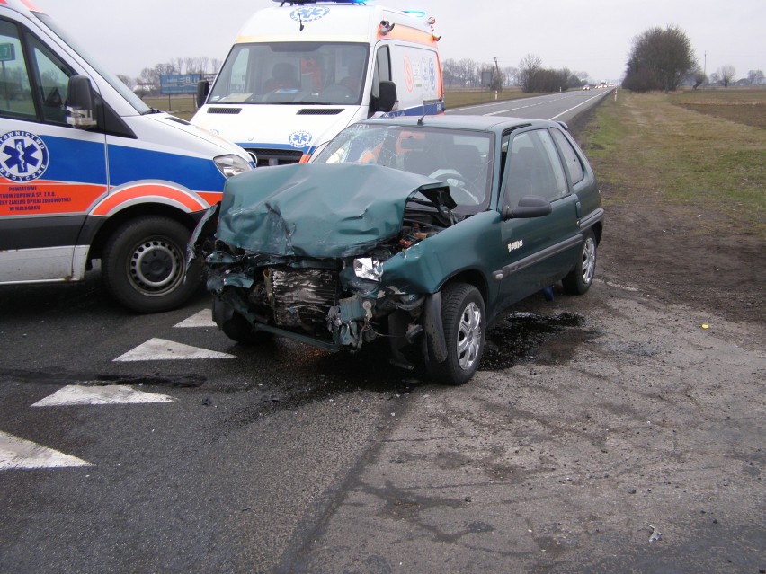 Wypadek w Kończewicach 11 marca