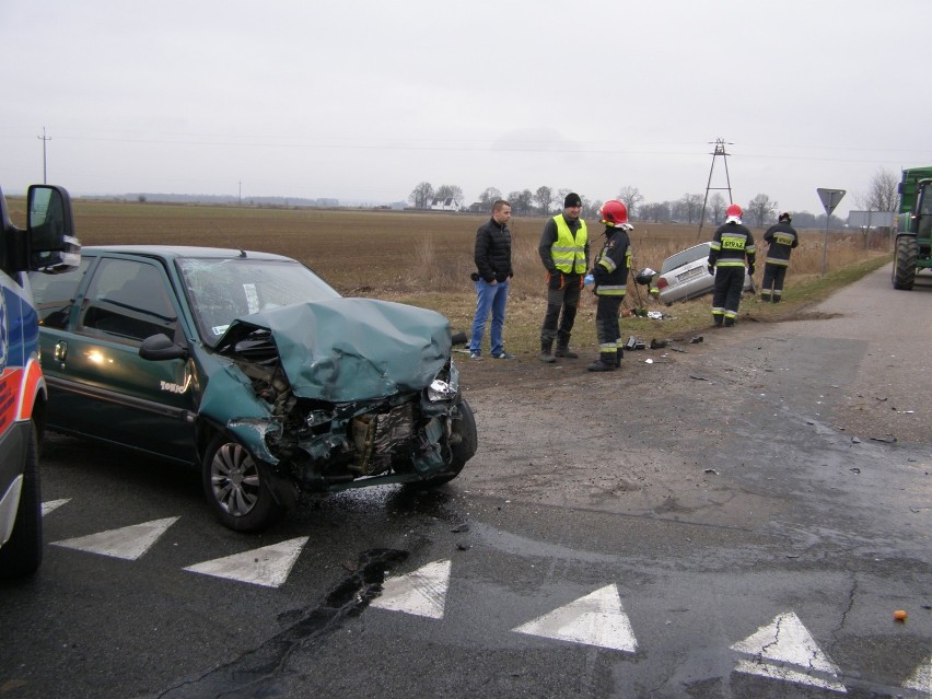 Wypadek w Kończewicach 11 marca