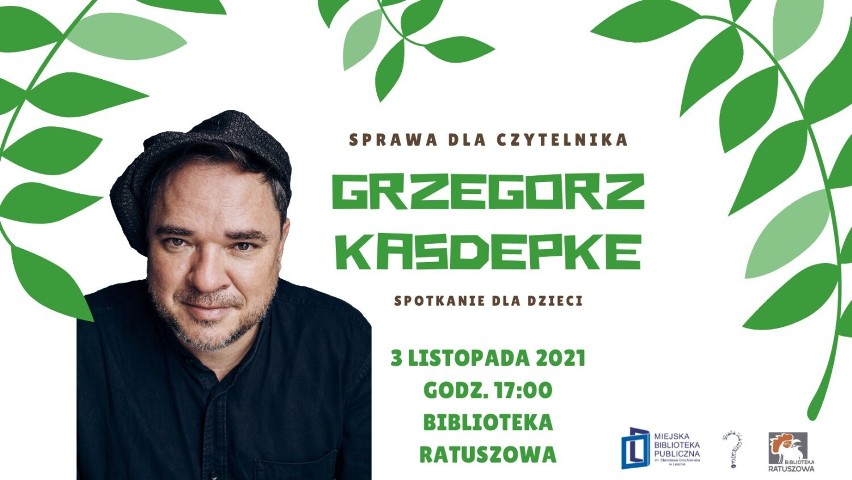 Do Leszna przyjedzie pisarz Grzegorz Kasdepke. Spotka się z czytelnikami 