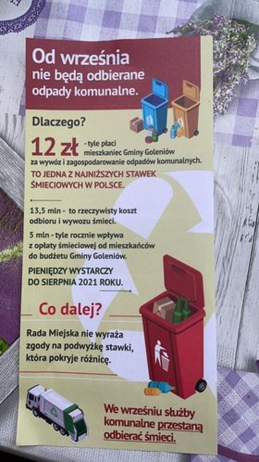 Goleniów utonie w śmieciach? Wiceburmistrz Banach czeka na ruch radnych