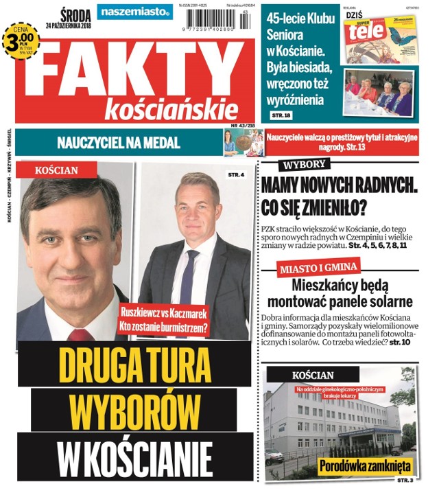 Nowe wydanie "Faktów Kościańskich" już w środę 23 października