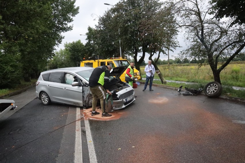 Wypadek na ulicy Nowodworskiej w Legnicy, jedna osoba ranna