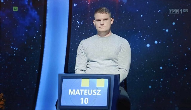 Mateusz Bodziony z Łososiny Dolnej wystąpił w popularnym teleturnieju TVP