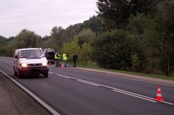 Wypadek Gorlice: śmiertelne potrącenie pieszego [ZDJĘCIA]