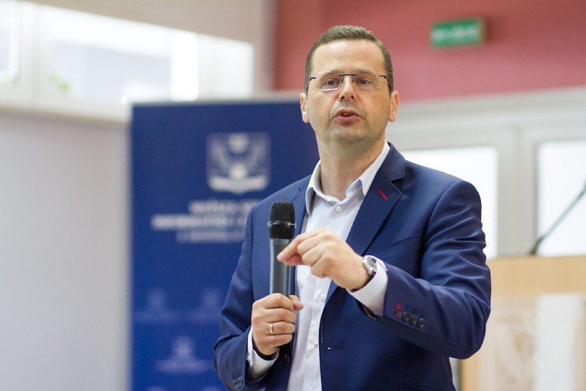 Mariusz Sokołowski, rzecznik prasowy Komendanta Głównego Policji, gościem WSIiZ