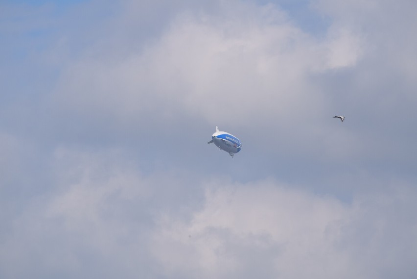Zeppelin ZF przeleciał nad Częstochową. Zdjęcia z Rakowa