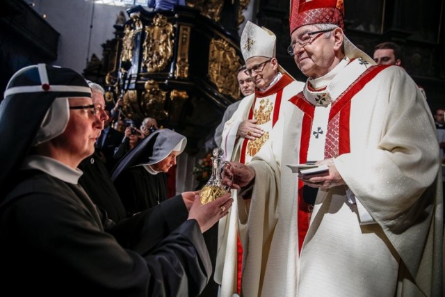 10-lecie ingresu abp Sławoja Leszka Głódzia. Uroczysta msza w bazylice w Oliwie [22.04.2018]