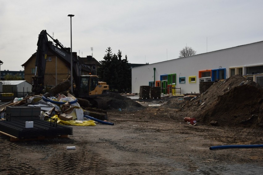 Tak aktualnie wygląda budowa nowego przedszkola w Żaganiu