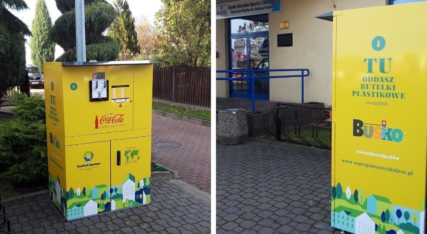 W Busku - Zdroju już są dwa recyklomaty, do których można...