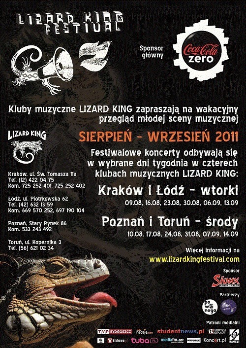 Plakat LIZARD KING Festival 2011