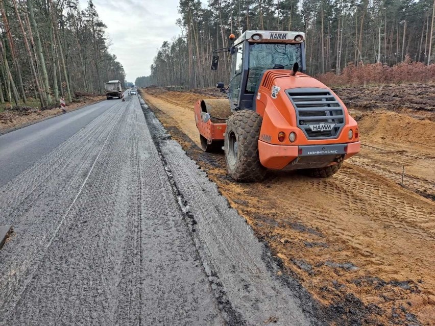 Przebudowa DK45 w okolicach Praszki.