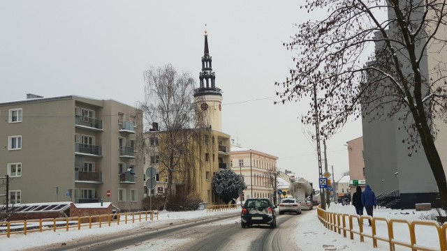 Strzelce Opolskie i okolice zasypane śniegiem.