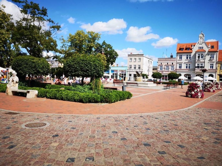 Starówka o średniowiecznym układzie urbanistycznym w Tucholi...