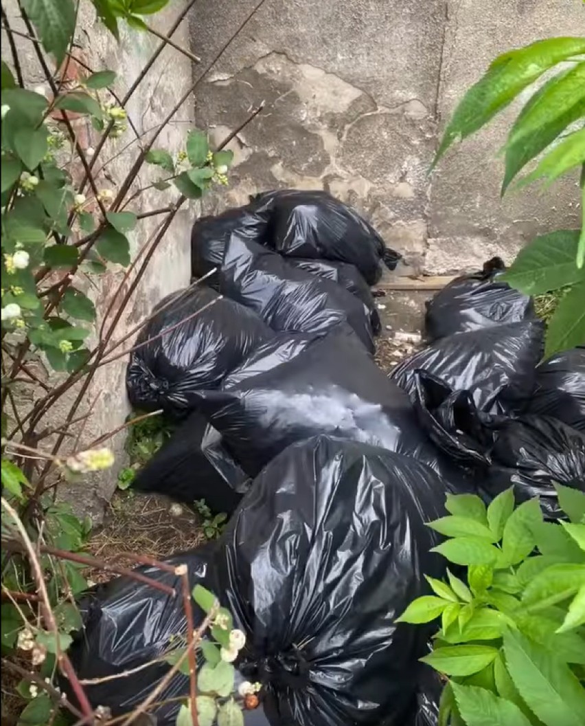 Nieznani sprawcy podrzucili śmieci w centrum Chrzanowa