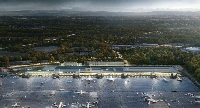 Wizualizacje nowego terminala pasażerskiego na krakowskim lotnisku