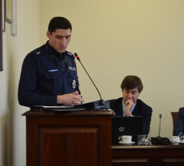 Marcin Szulczyk, zastępca komendanta podkreślał, że policja bardzo ceni  sobie współpracę z mieszkańcami.