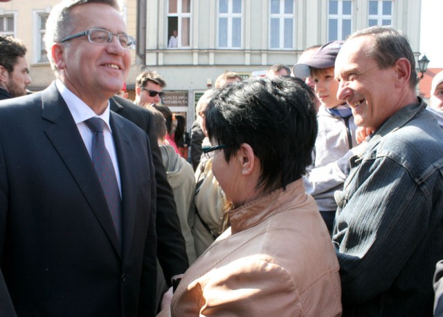 Prezydent Komorowski we Wrześni.