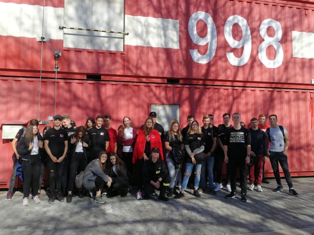 Jastrzębie-Zdrój: uczniowie z "Korfantego" odwiedzili Centralną Szkołę Państwowej Straży Pożarnej w Częstochowie