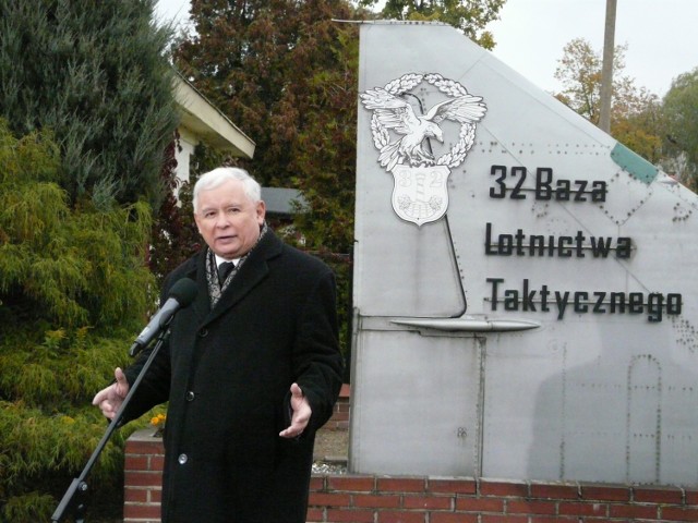 Jarosław Kaczyński w Łasku