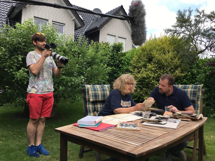 Prace na planie filmu dokumentalnego pt. Powiernik