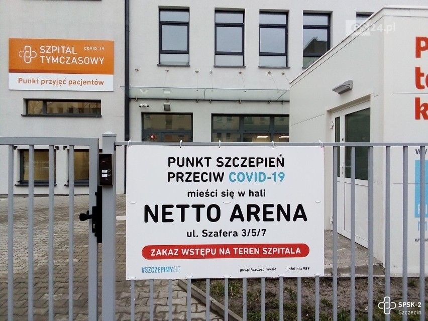Start szczepień seniorów na koronawirusa w Netto Arena  w...