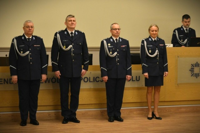 Nowi wicekomendanci w Komendzie Wojewódzkiej Policji w Opolu.