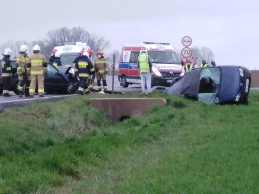Groźny wypadek na DK41 w Niemysłowicach koło Prudnika.