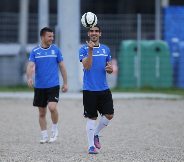 Trening Lecha Poznań przed meczem z Chazarem