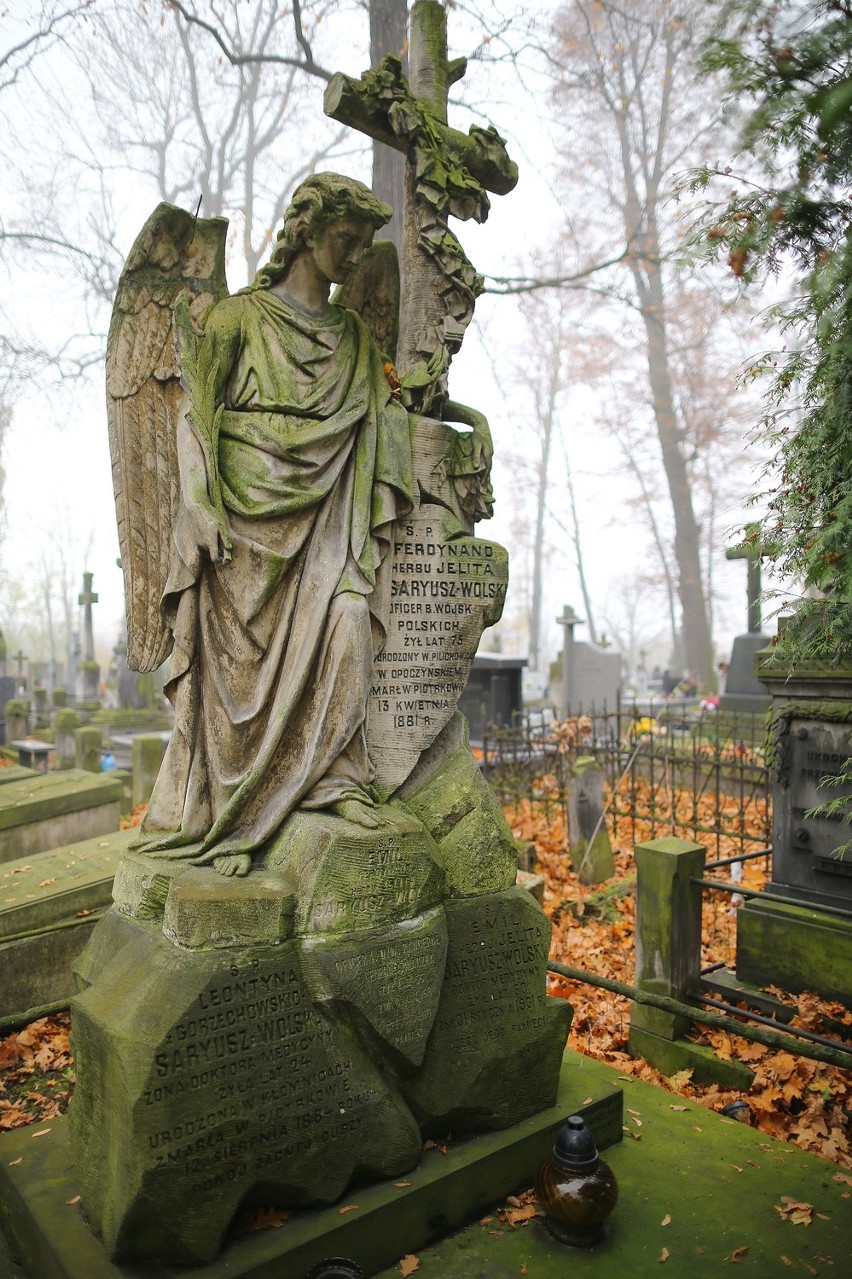 Na piotrkowskim starym cmentarzu jest wiele cennych i...
