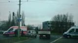 Wypadek w Toruniu na skrzyżowaniu Wschodniej i Skłodowskiej