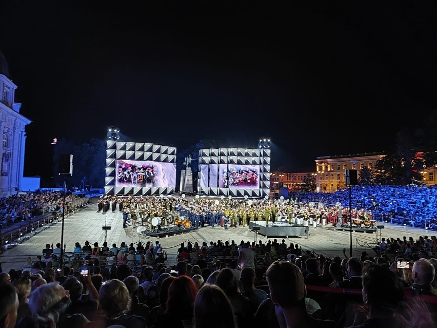 Bydgoska Orkiestra Wojskowa zaprezentowała w Wilnie nowy układ choreograficzny [zdjęcia]
