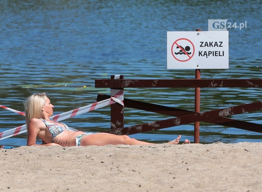 Wakacje w środku tygodnia na kąpielisku Dziewoklicz w Szczecinie. ZDJĘCIA 16.06.2021