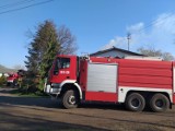 Pożar pieca w Bielowie koło Krosna Odrzańskiego. Musiała interweniować straż pożarna