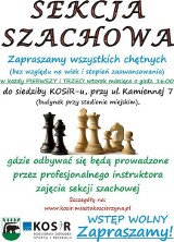 Centrum Kultury i Sportu w Kościerzynie. Sekcja szachowa