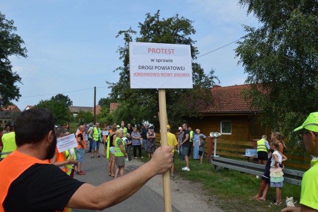 Protest mieszkańców Nowego Dworku (22.08.21).