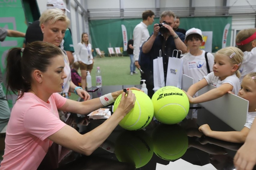 11.07.2021.Bytom. Agnieszka Radwańska i Jerzy Janowicz w...