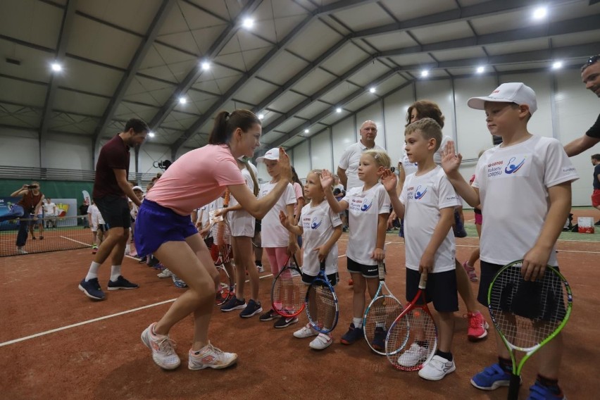 11.07.2021.Bytom. Agnieszka Radwańska i Jerzy Janowicz w...