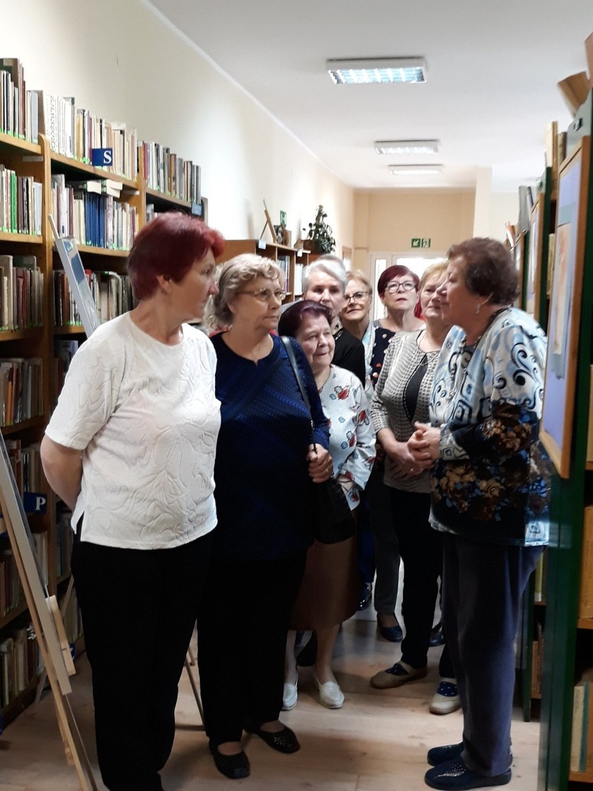 Zajęcia Klubu Senior+ z okazji tygodnia bibliotek w Obornikach