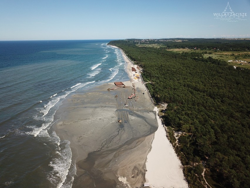 Ostrowo, refulacja bałtyckiej plaży