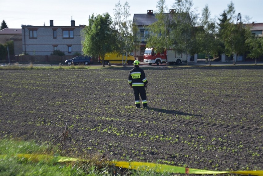 Linia gazowa przerwana - ewakuowano ponad 30 mieszkańców domostw przy ul.  Kosynierów Miłosławskich, Witkowo 2019